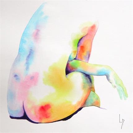 Peinture NF126 par Loussouarn Michèle | Tableau Figuratif Aquarelle Nu