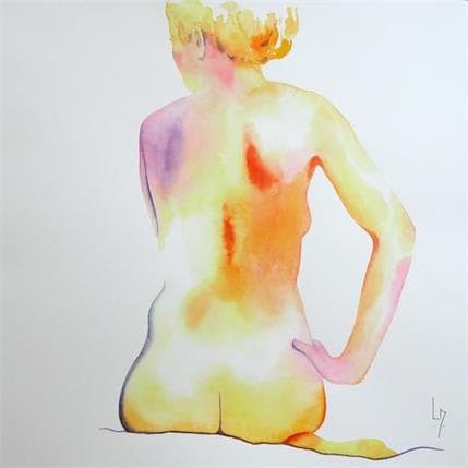 Peinture NF131 par Loussouarn Michèle | Tableau Figuratif Aquarelle Nu
