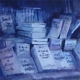 Painting Littérature classique... ou pas ! by Abbatucci Violaine | Painting Figurative Watercolor Pop icons, Still-life