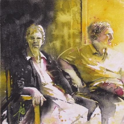 Peinture Elle ne regrette rien par Abbatucci Violaine | Tableau Figuratif Aquarelle scènes de vie