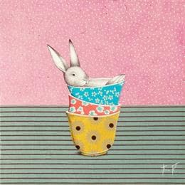 Pintura PRENDRE DE LA HAUTEUR por Ann R | Pintura Naive art Oil Animals