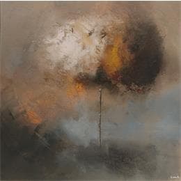 Painting Poetry tree 5 by Lundh Jonas | Painting Figurative Acrylic Landscapes