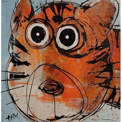 Peinture Grrr ! par Maury Hervé | Tableau Figuratif Animaux