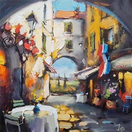 Peinture south france par Joro | Tableau Figuratif Huile Urbain