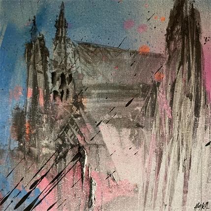 Peinture Austriché Ktdral 5 par Horea | Tableau Art Singulier Huile Urbain