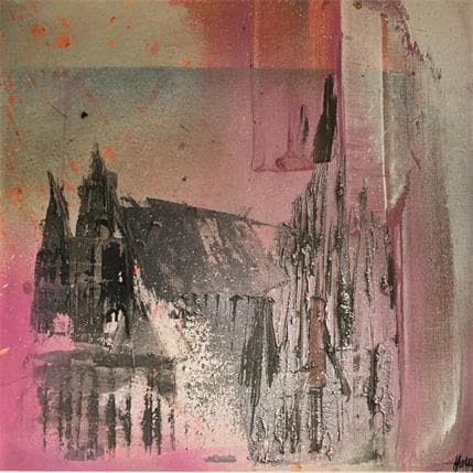 Peinture Vienne 3 par Horea | Tableau Art Singulier Huile Urbain