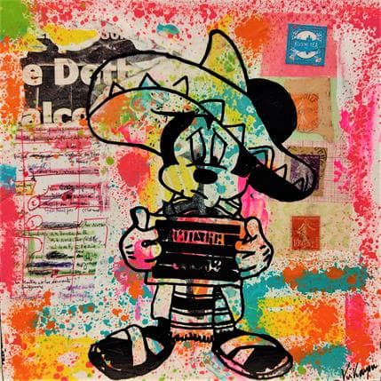 Peinture Mickey Mexicano par Kikayou | Tableau Pop-art Graffiti Icones Pop