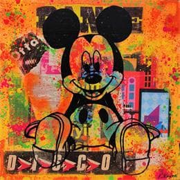 Pintura Mickey por Kikayou | Pintura Pop-art Graffiti Pop icons