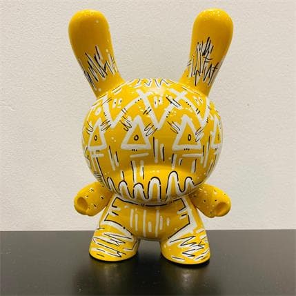 Sculpture Yellow par Ralau | Sculpture Pop Art Technique mixte icones Pop
