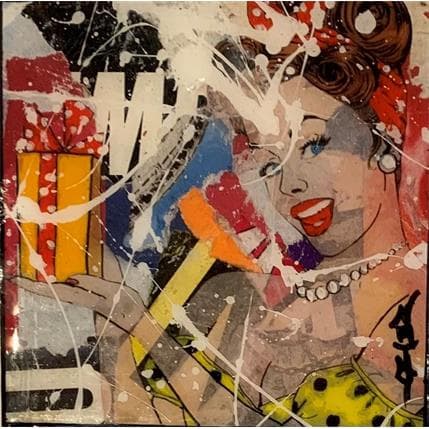 Painting Offrande by Nathy | Painting Figurative Pop icons