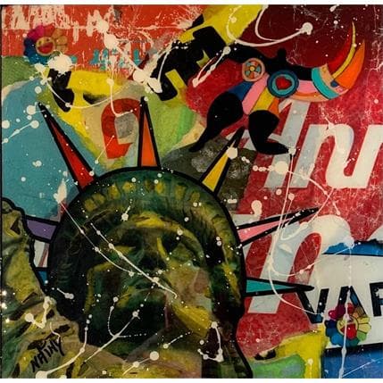 Painting Liberty by Nathy | Painting Figurative Pop icons