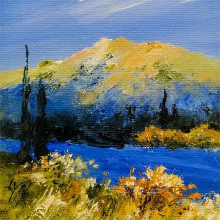Peinture paysage provençal par Lyn | Tableau Figuratif Huile Paysages