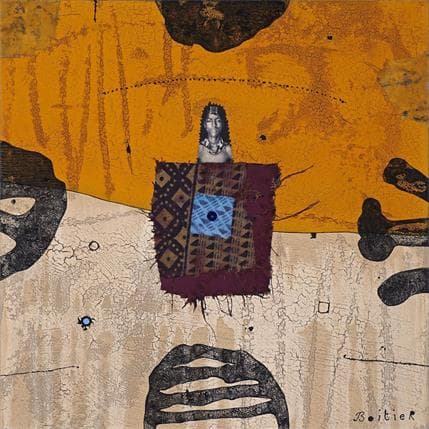 Peinture 25-98 par Boitier Thierry | Tableau Abstrait Acrylique Portraits