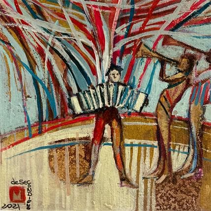 Peinture All that's jazz par Machi | Tableau  Acrylique, Encre, Huile