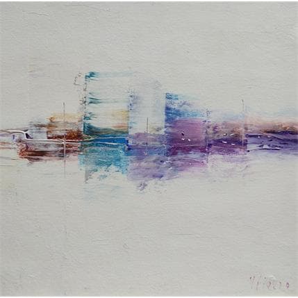 Painting Un soir au bord de l'eau # 1 by Fièvre Véronique | Painting Figurative Acrylic Urban