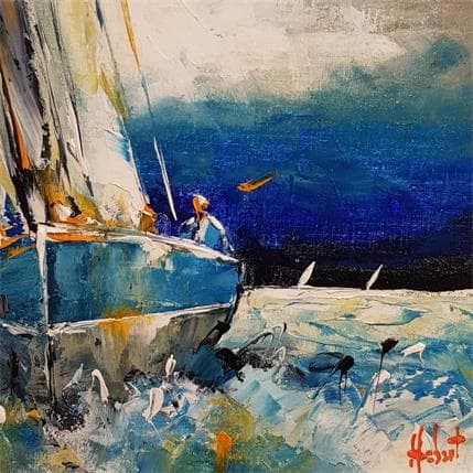 Peinture Solitaire  par Hébert Franck | Tableau  Huile
