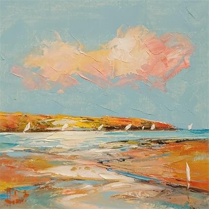 Peinture Au loin par Hébert Franck | Tableau  Huile