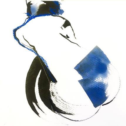 Peinture Un peu mystérieuse par YO | Tableau Figuratif Encre Portraits