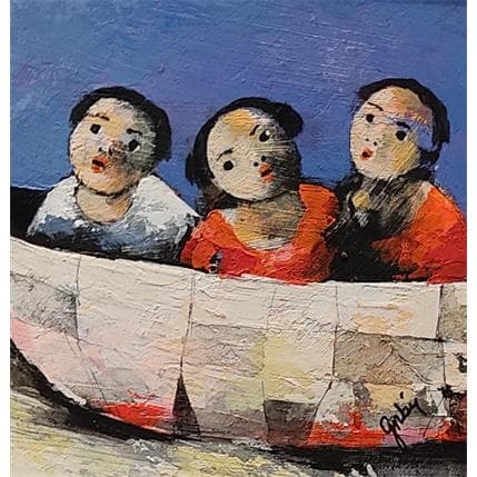 Peinture N4 par Abiy | Tableau Art naïf Huile scènes de vie