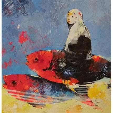 Peinture N11 par Abiy | Tableau Art naïf Huile scènes de vie