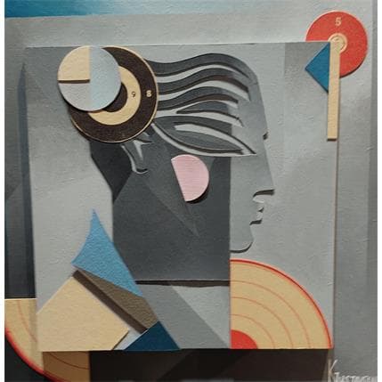 Peinture English pub par Gustavsen Karl | Tableau Matiérisme Bois Portraits