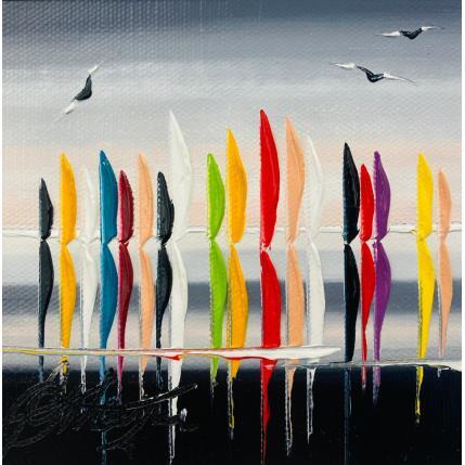 Peinture rencontres en mer  par Fonteyne David | Tableau Figuratif Acrylique, Huile