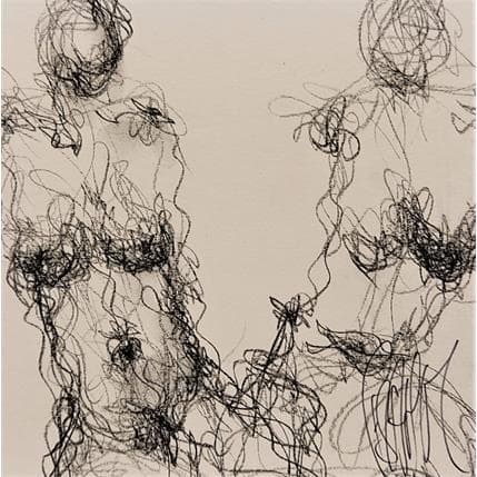 Peinture Régine par Sahuc François | Tableau Figuratif Acrylique Nu