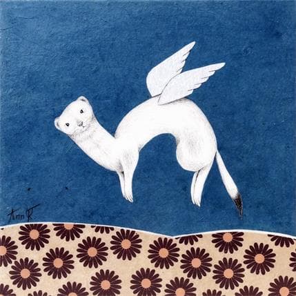 Peinture Angelo par Ann R | Tableau Figuratif Animaux, Portraits