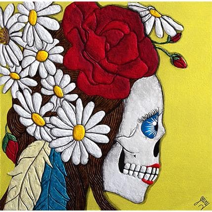 Peinture Flores par Geiry | Tableau Figuratif Portraits