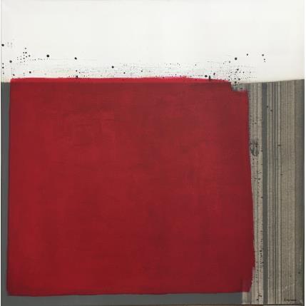 Peinture JE L' par Reymann Daniel | Tableau Abstrait Acrylique Minimaliste