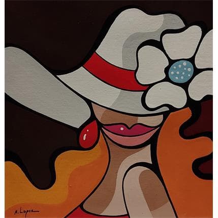 Peinture QUI S'EN VA A LA NOCE par Lopez Alfredo | Tableau Figuratif Acrylique Portraits