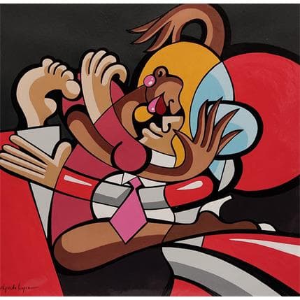 Peinture AVIS DE TEMPETE 2 par Lopez Alfredo | Tableau Figuratif Acrylique scènes de vie