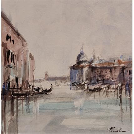 Peinture Grand Canal II par Poumelin Richard | Tableau Figuratif Huile Urbain
