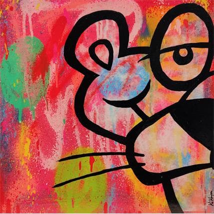 Peinture Pink 2 par Kikayou | Tableau Pop-art Graffiti Icones Pop