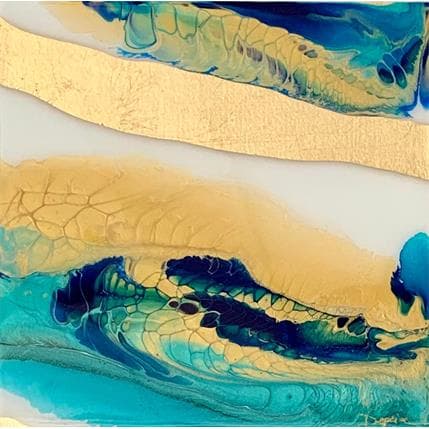 Peinture 647 Profondeurs Marines par Depaire Silvia | Tableau Abstrait Acrylique Minimaliste