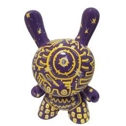 Sculpture Dunny Robot Violet by Ralau | Sculpture Street art Acrylic Animals