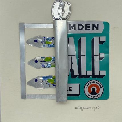 Peinture Fish par Marjot Emily Jane  | Tableau Matiérisme Animaux, Minimaliste