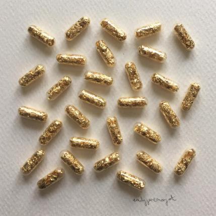 Peinture Vrac Pills par Marjot Emily Jane  | Tableau Matiérisme Minimaliste