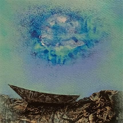 Peinture Le bateau caméléon-2 par Duprat Françoise | Tableau