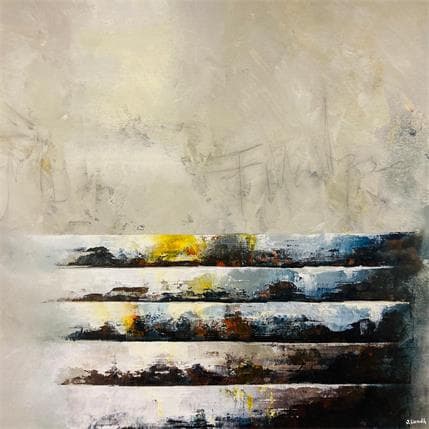 Peinture Five Steps par Lundh Jonas | Tableau Figuratif Acrylique Minimaliste