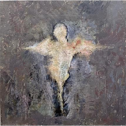Peinture L'ANGE par Rocco Sophie | Tableau Art Singulier Acrylique, Huile scènes de vie