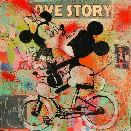 Peinture Love Story  par Kikayou | Tableau  Graffiti