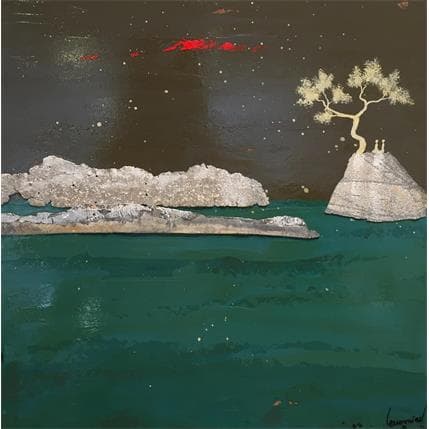 Peinture Marée haute par Lemonnier  | Tableau Figuratif Paysages