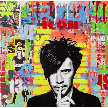 Peinture Pop icon par Euger Philippe | Tableau Pop-art Acrylique, Graffiti Icones Pop, Portraits