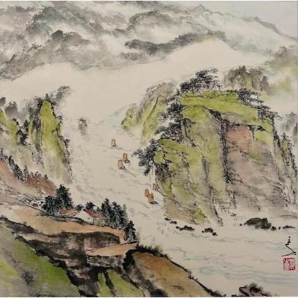 Peinture Going Forward par Sanqian | Tableau Figuratif Paysages