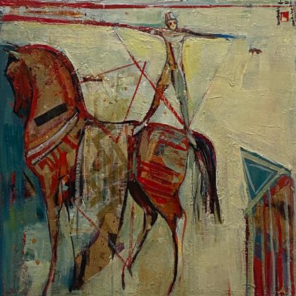 Peinture L'EQUILIBRE par Machi | Tableau Figuratif Acrylique, Huile Scènes de vie