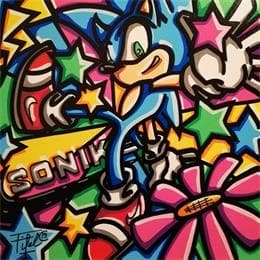 Pintura Sonike por Fifel | Pintura Pop-art Pop icons