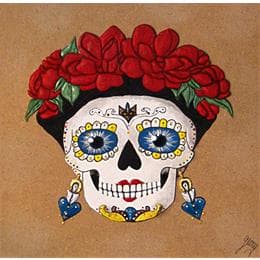 Pintura Calavera dos por Geiry | Pintura Pop-art Pop icons