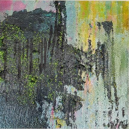 Peinture Shiny green - Cathédrale de Strasbourg par Horea | Tableau Art Singulier Huile minimaliste, Urbain