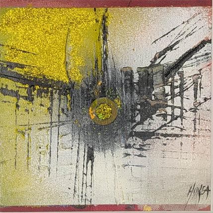 Peinture Shiny n°5 - Cathédrale de Strasbourg par Horea | Tableau Art Singulier Huile minimaliste, Urbain